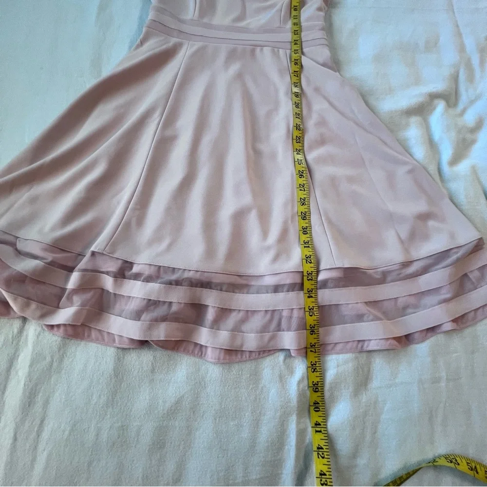 Andrew Marc Scoopneck Sleeveless A-Line Mini Dress Dusty Pink Women’s Size 8 NWT - Picture 9 of 14